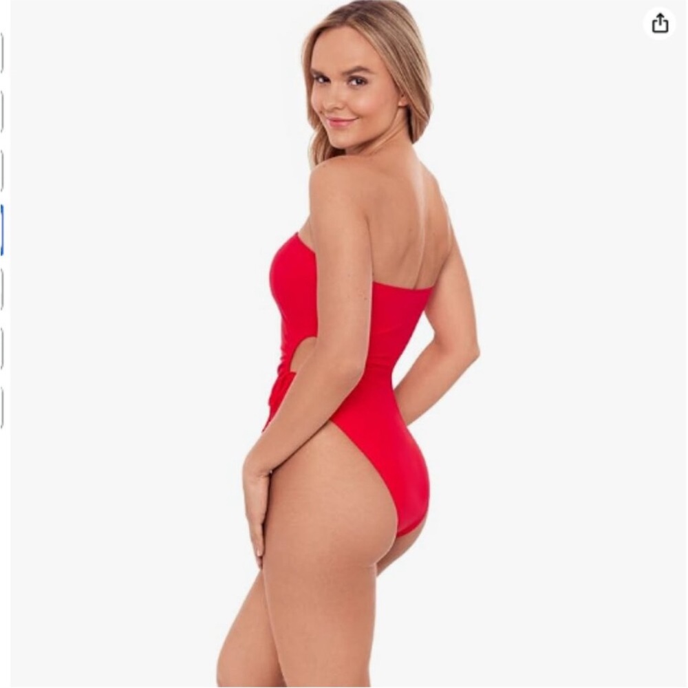 NWT Sports Illustrated red cut out one piece swimsuit - Picture 10 of 10